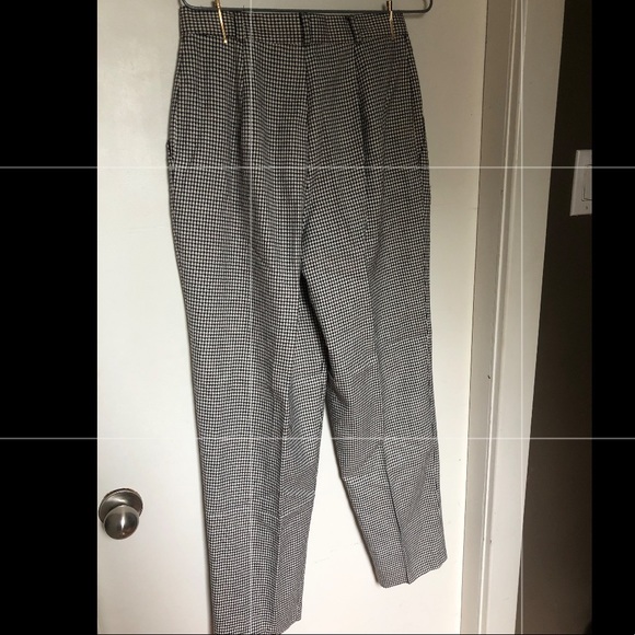 Black and white checkered trousers - Picture 4 of 4